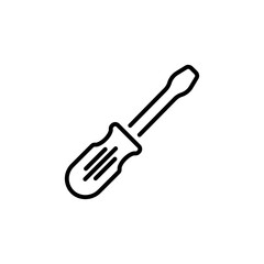 Screwdriver icon in vector. Logotype