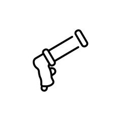 Caulking Gun icon in vector. Logotype