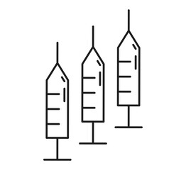 syringe icon vector
