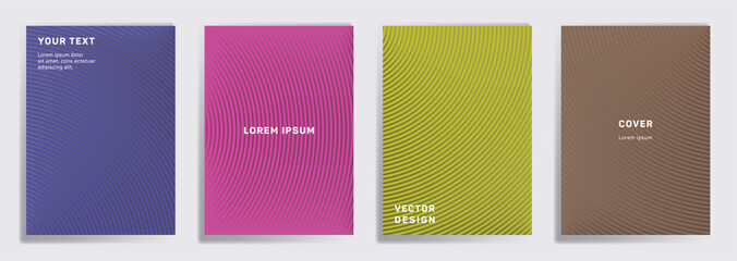 Radial semicircle geometric lines patterns.