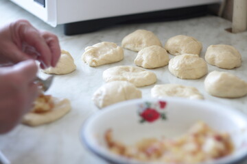 the process of making homemade pies