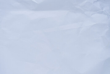 white crumpled paper texture background.