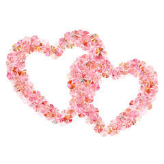 Rosy gold spangles confetti scatter vector illustration. Wedding invitation card background. Circle lustering bead particles holiday glitter. Romantic bridal confetti texture.