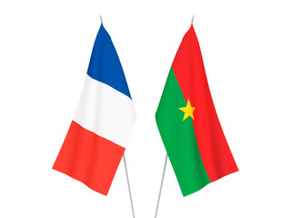 France and Burkina Faso flags