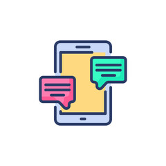 Mobile Marketing icon in vector. Logotype