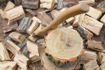 Chopin woods. Preparation of firewood for the winter. Heating problem.