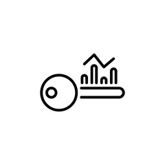Keyword Rank icon in vector. Logotype