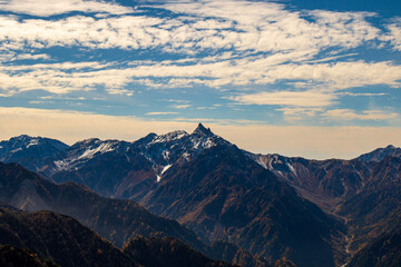 sunset in the mountains