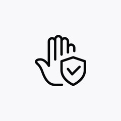 secure icon sign vector