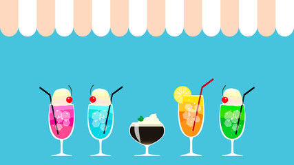 カフェドリンクのベクターイラスト素材