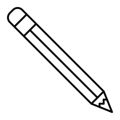 Vector Pencil Outline Icon Design