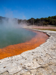 Thermal lake Champagne Pool at Waiotapu - New Zealand