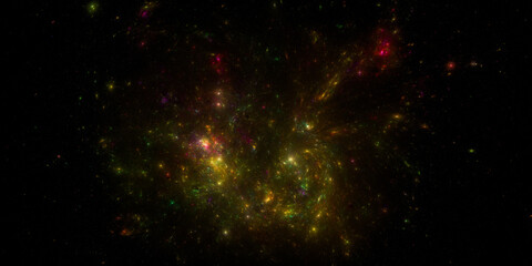 Banner Star field background . Starry outer space background texture . Colorful Starry Night Sky Outer Space background. 3D illustration