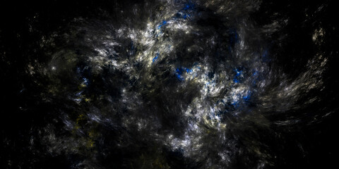 Banner Star field background . Starry outer space background texture . Colorful Starry Night Sky Outer Space background. 3D illustration