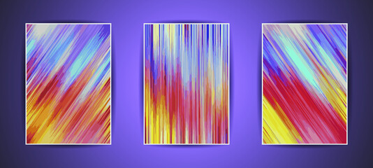 Colorful background illustration. Abstract gradient artwork. Minimal flat style