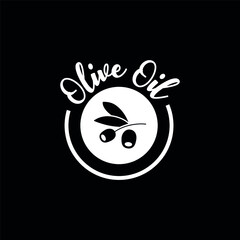 Vector image. Olive oil icon.