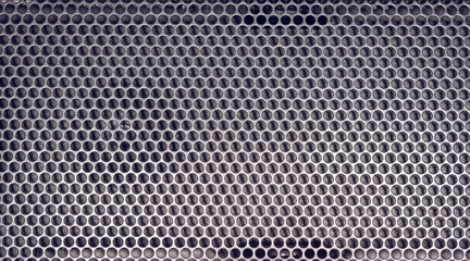 Close-up of the speaker grid