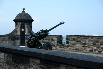 Salute Gun on Edinburgh Castle, Scotland - Shot several times a day