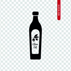 Vector image. Olive oil icon.