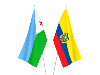 Ecuador and Republic of Djibouti flags