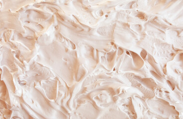 Creamy cosmetic texture background of creme with natural organic base. Cosmetic airy background...