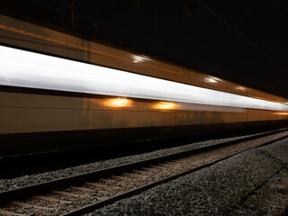 Naklejka premium train in motion