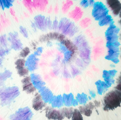 Tie Dye Design. Vibrant Artistic Tie Dye. Swirled Aquarelle Design. Bright Colors Dyed Illustration. Grunge Fashion Background. Fantasy Print. Trendy Hand Drawn Dirty Painting.