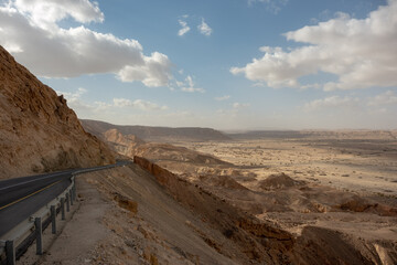 Route 40 through Mitzpe Ramon in Southern Israel