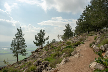 Fototapeta na wymiar Mount Precipice near Nazareth, Israel