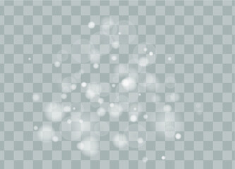 Sparks glitter special light effect.Cosmic glittering wave. The dust sparks and stars shine with special light effect on transparent background.