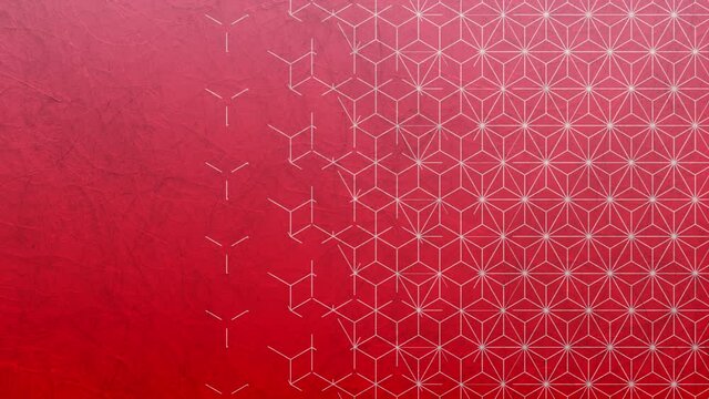 Japanese style pattern shape geometry texture loop animation