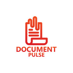 Pulse document logo template design