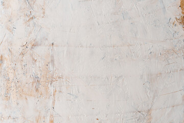 OSB plate covered with white putty