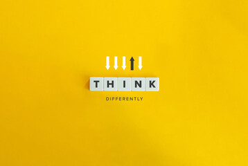 Think Differently Concept and Banner.