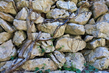 Old dry stone on island Ugljan, Dalmatia, Croatia