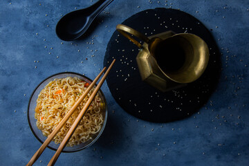 delicious shoyu soup with veggies