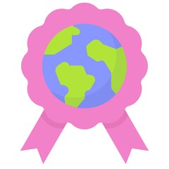 Rosette icon, Earth Day related vector