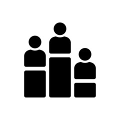 Ranking icon vector. rating illustration sign. appraisal symbol or logo.