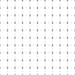 Square seamless background pattern from black hookah symbols are different sizes and opacity. The pattern is evenly filled. Vector illustration on white background