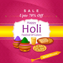 India Festival of Color Happy Holi background