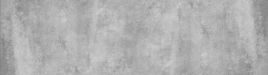 Keuken spatwand met foto Grijs grijs wit steen beton cement muur textuur achtergrond panorama banner lang © Corri Seizinger