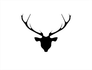 Deer logo design vector illustration	
