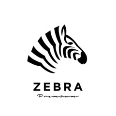 Zebra head logo icon design © Alpha Vector