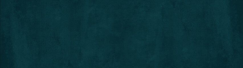 Dark green turquoise stone concrete paper texture background panorama banner long, with space for text