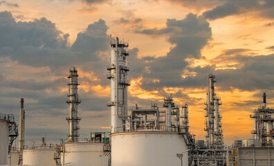 Oil and Gas Industrial zone,The equipment of oil refining,Close-up of industrial pipelines of an oil-refinery plant,Detail of oil pipeline with valves in large oil refinery.