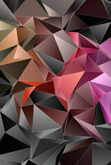 Obraz premium 3d Triangles, abstract background. Design wallpaper.