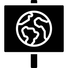 Earth Sign icon, Earth Day related vector