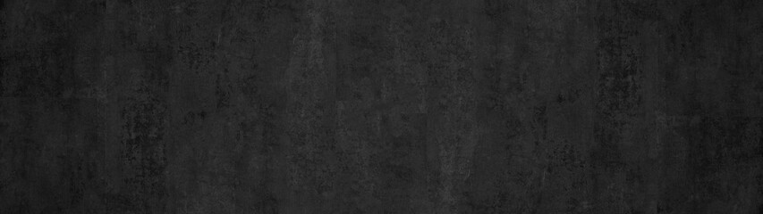 Black anthracite stone concrete texture background panorama banner long	