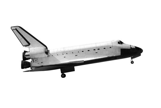 Space Shuttle isolated on white background. Elements of this image furnished by NASA. - Powered by Adobe
