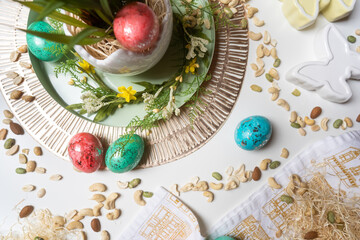 Flat Design Ostereier